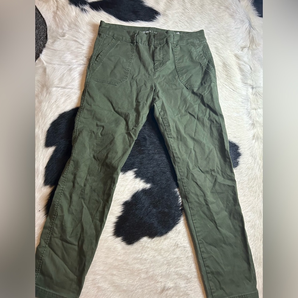 Navy green pixie pants